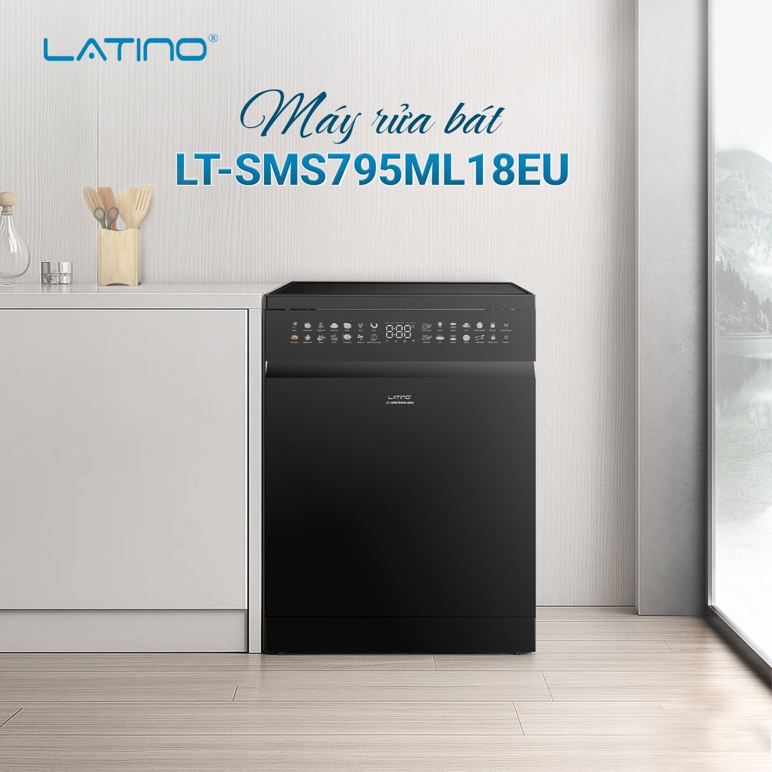 Latino LT-SMS795ML16EU – máy rửa bát dương tủ cao cấp sẽ thay bạn