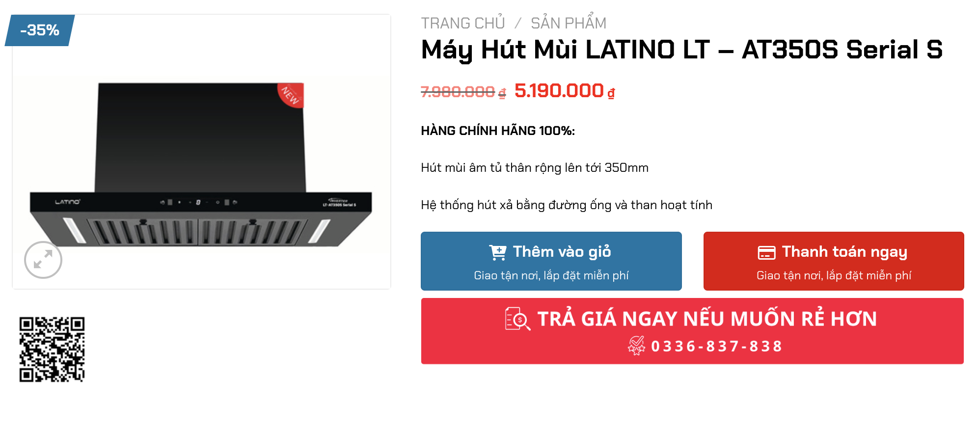 Máy Hút Mùi LATINO LT
