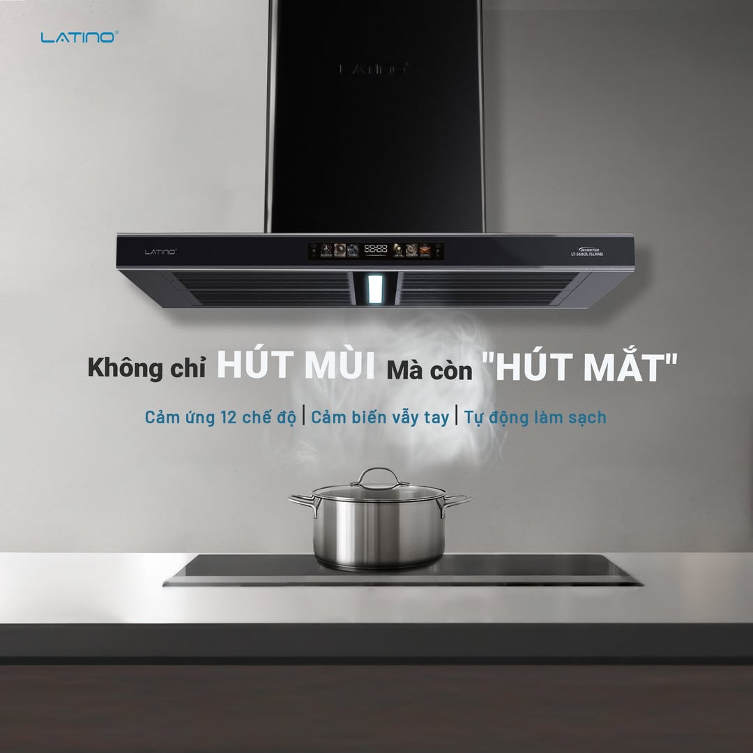 LT-568DL ISLAND – Máy hút mùi đảo cao cấp, thiết kế sang trọng, công nghệ thông minh