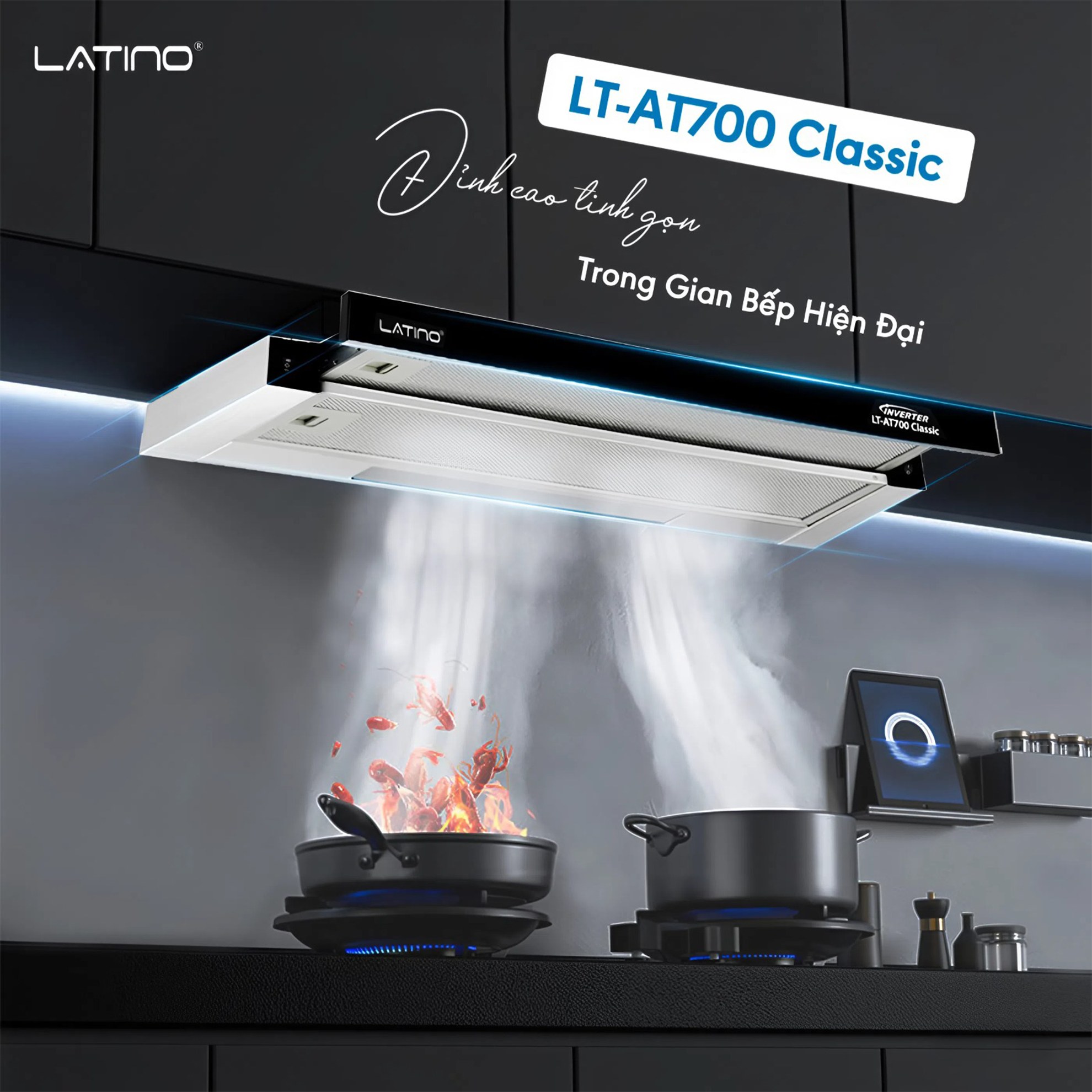 hút mùi LT-AT700 Classic – Đỉnh cao tinh gọn trong gian bếp hiện đại