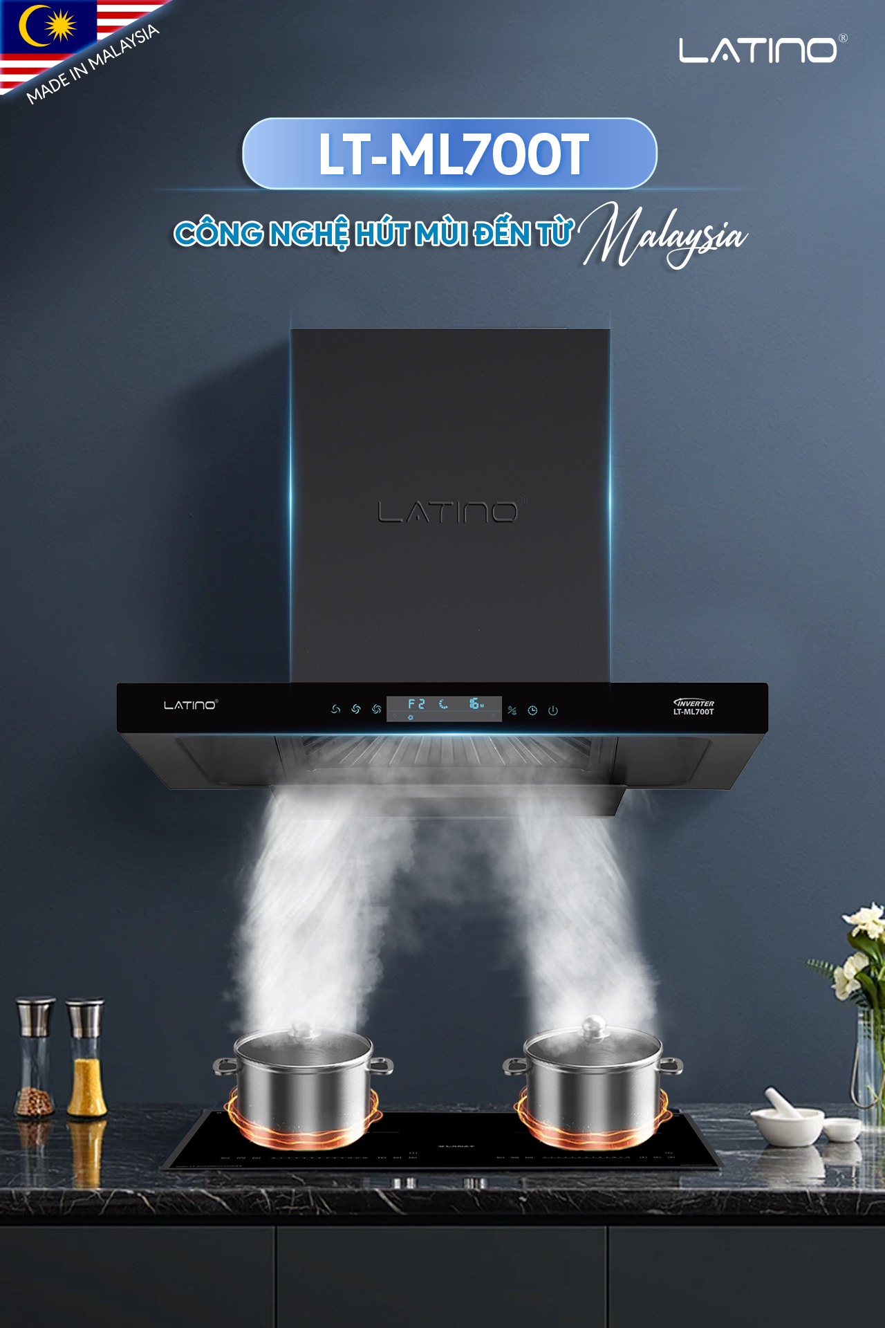 Hút Mùi LATINO LT-ML700T – Khác biệt nằm ở thiết kế độc đáo