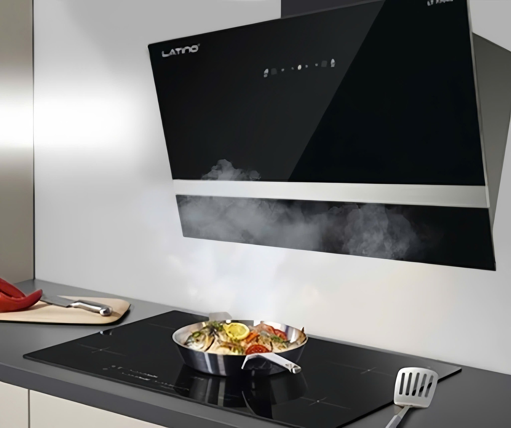 Máy Hút Mùi Kính Vát Latino Hot Nhất LT-770V khử mùi nhanh