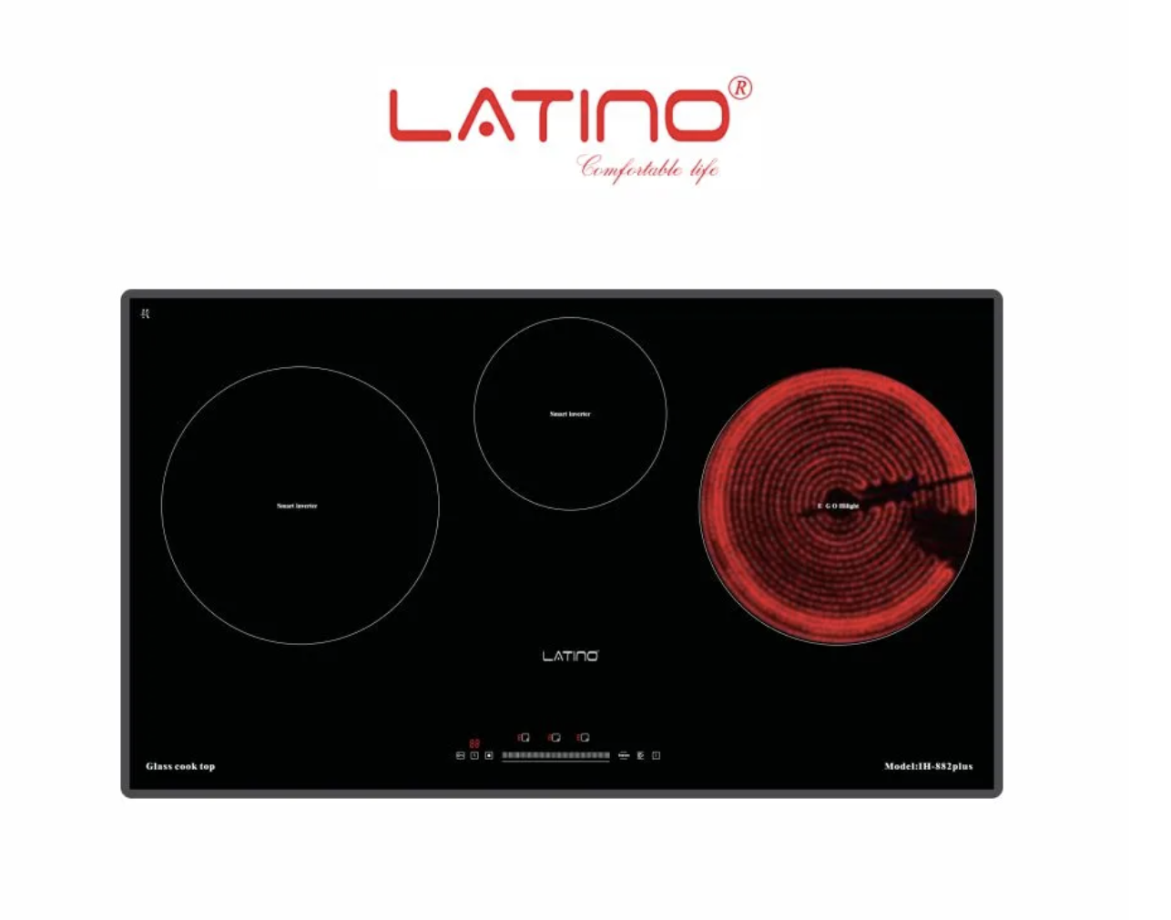Bếp điện từ Latino IH-882 PLUS 3 vùng nấu chất lượng cao