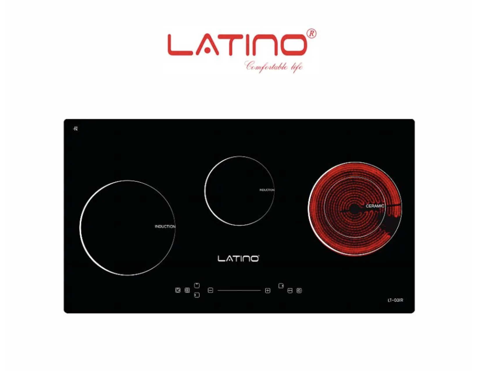 Bếp điện từ Latino LT-03IR 3 vùng nấu nhập khẩu Thái Lan