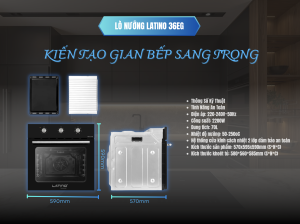 Khám Phá LÒ NƯỚNG LATINO 36EG – Công Suất Mạnh Mẽ, Thiết Kế Sang Trọng