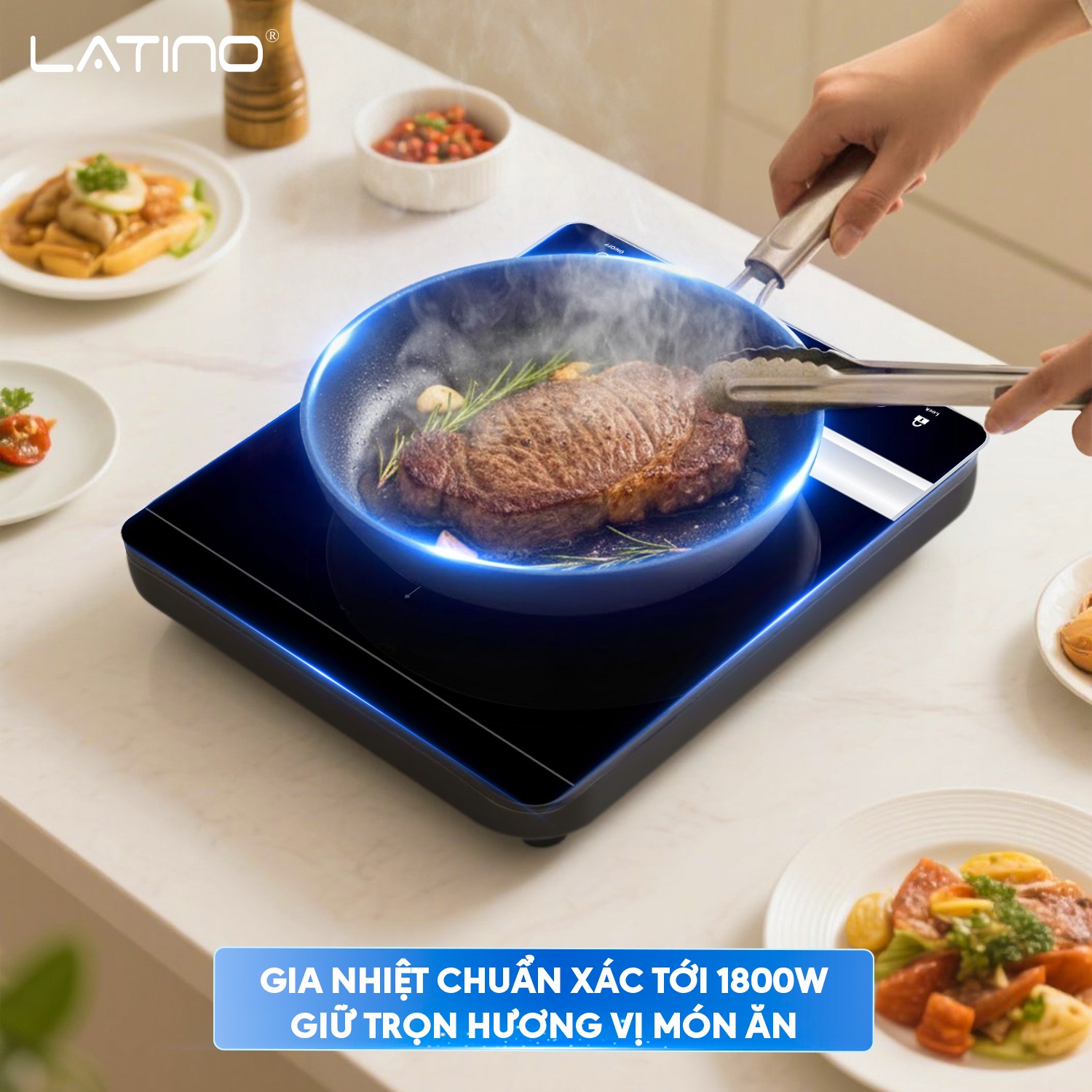 4. Công suất mạnh mẽ – Gia nhiệt chuẩn xác tới 1800W