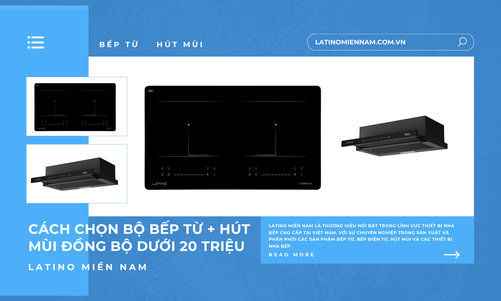 Cách chọn bộ bếp từ + hút mùi đồng bộ dưới 20 triệu